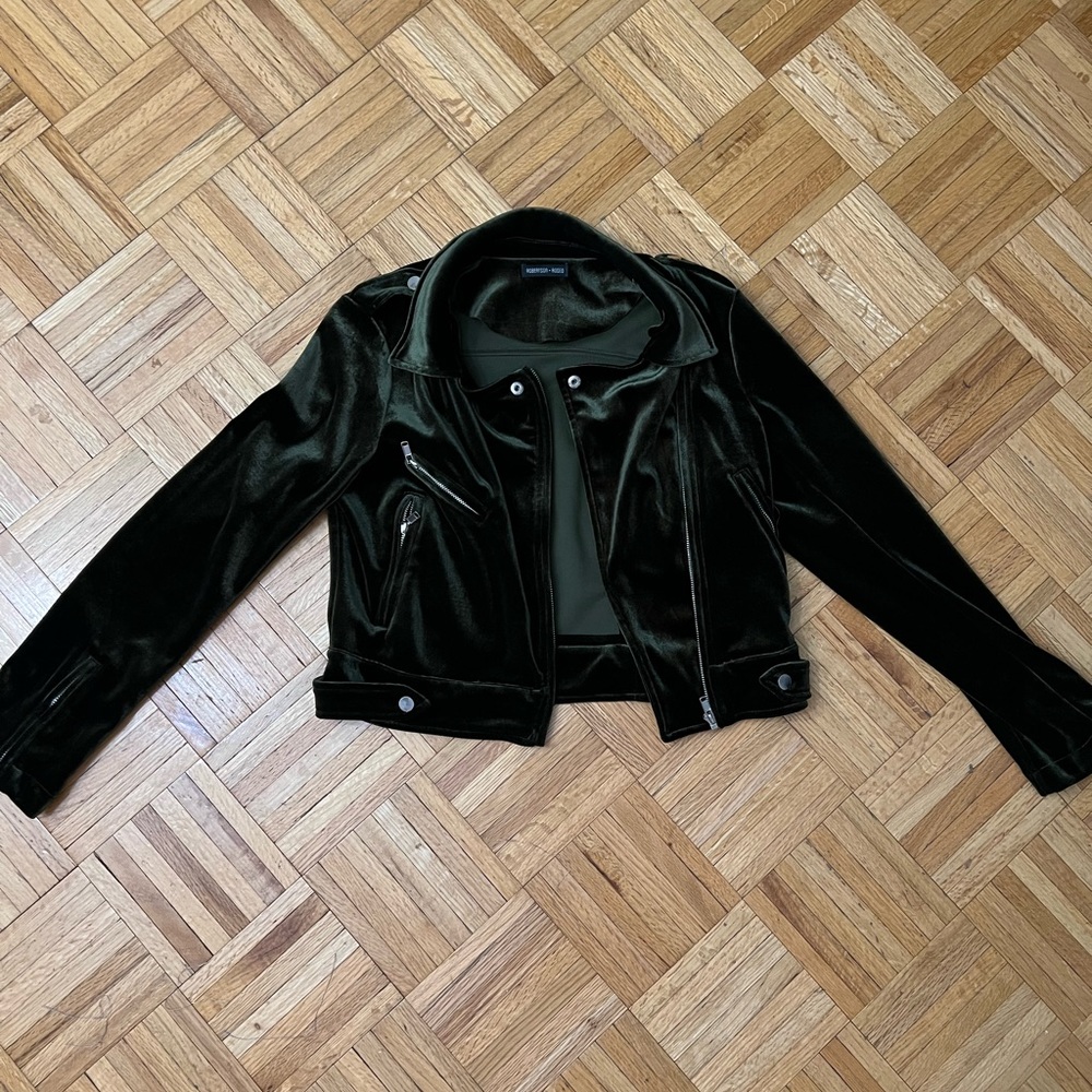 Robertson + Rodeo Green Velvet Jacket